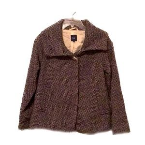 Gap Peacoat 3/4 Length Sleeve Black, Gray, and White